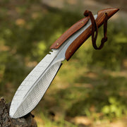 Handmade  Knife Leaf Shape Knife(Wood Handle)