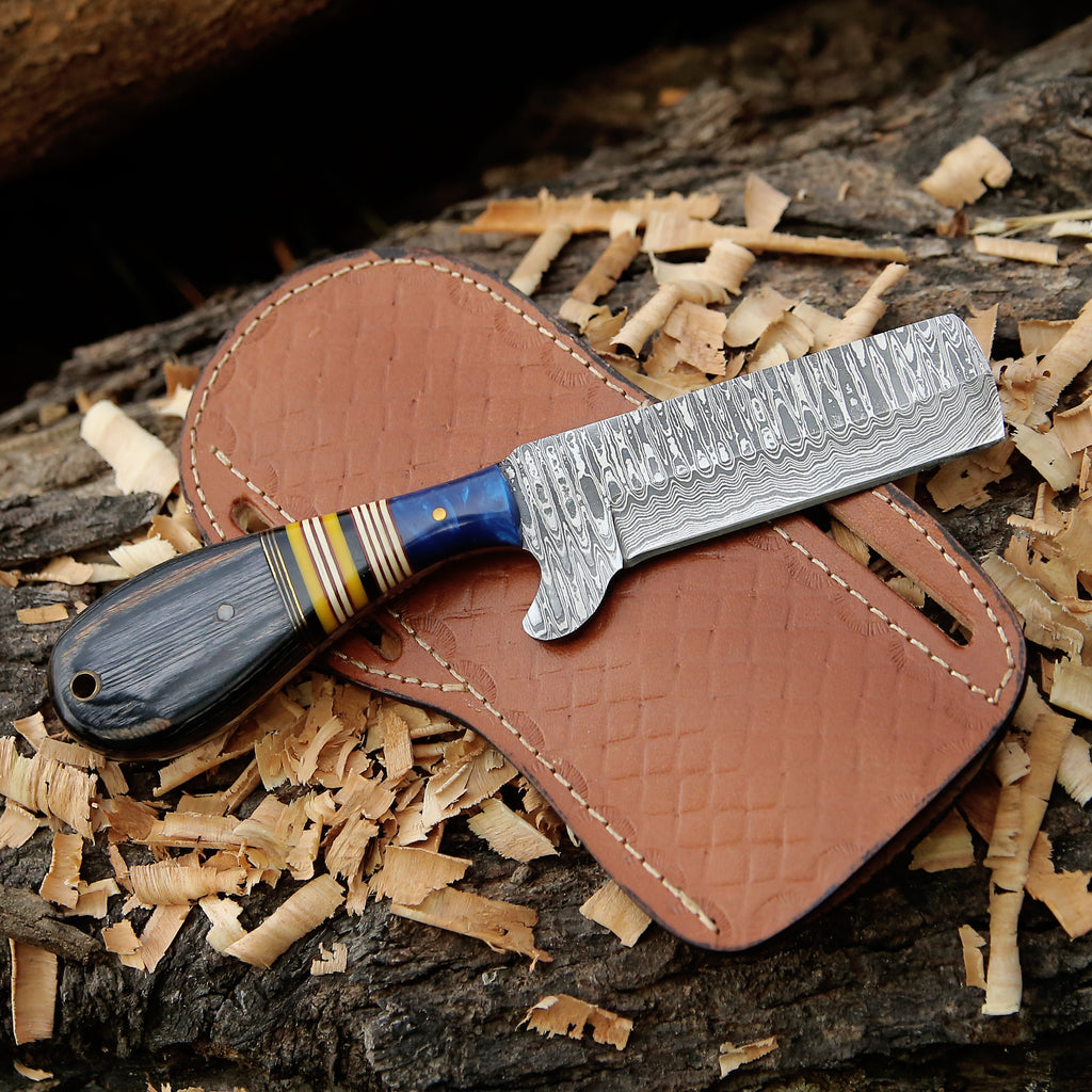 Best Skinner Knife 10.5 Prestigious Handmade D2 Steel Skinny Knife Camel  Bone Full Tang Knife USA Handmade Fixed Blade Knife 